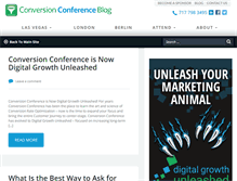 Tablet Screenshot of blog.conversionconference.com