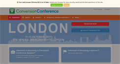 Desktop Screenshot of conversionconference.co.uk
